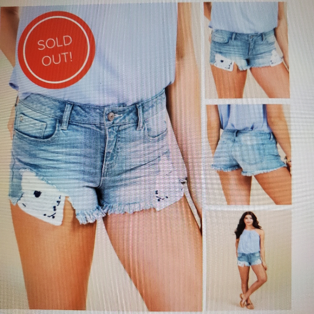 Harper Embroidery Pocket Distressed Short - Picture 5 of 10